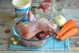 Фото приготовления рецепта: Тушеный кролик (в мультиварке) - шаг №1